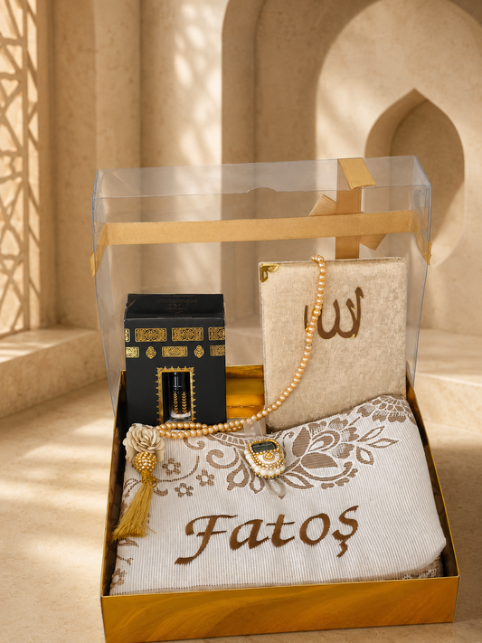 İsimli Tafta Seccade Set