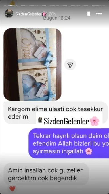 Secdedenur müşterilerinden gelen paylaşım